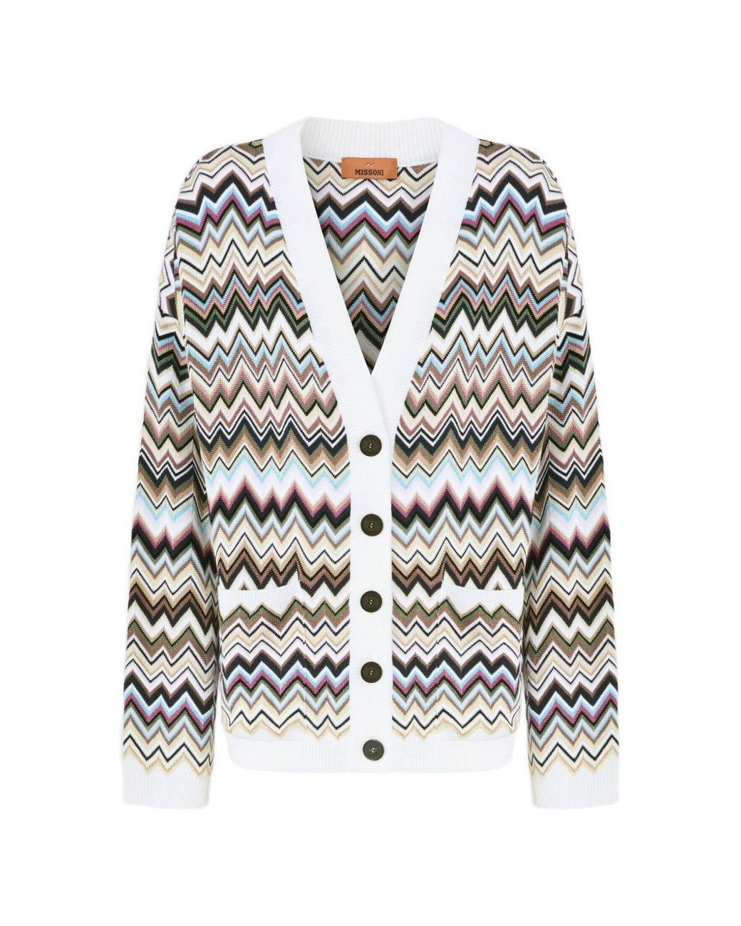 Missoni White Wool Blend Cardigan