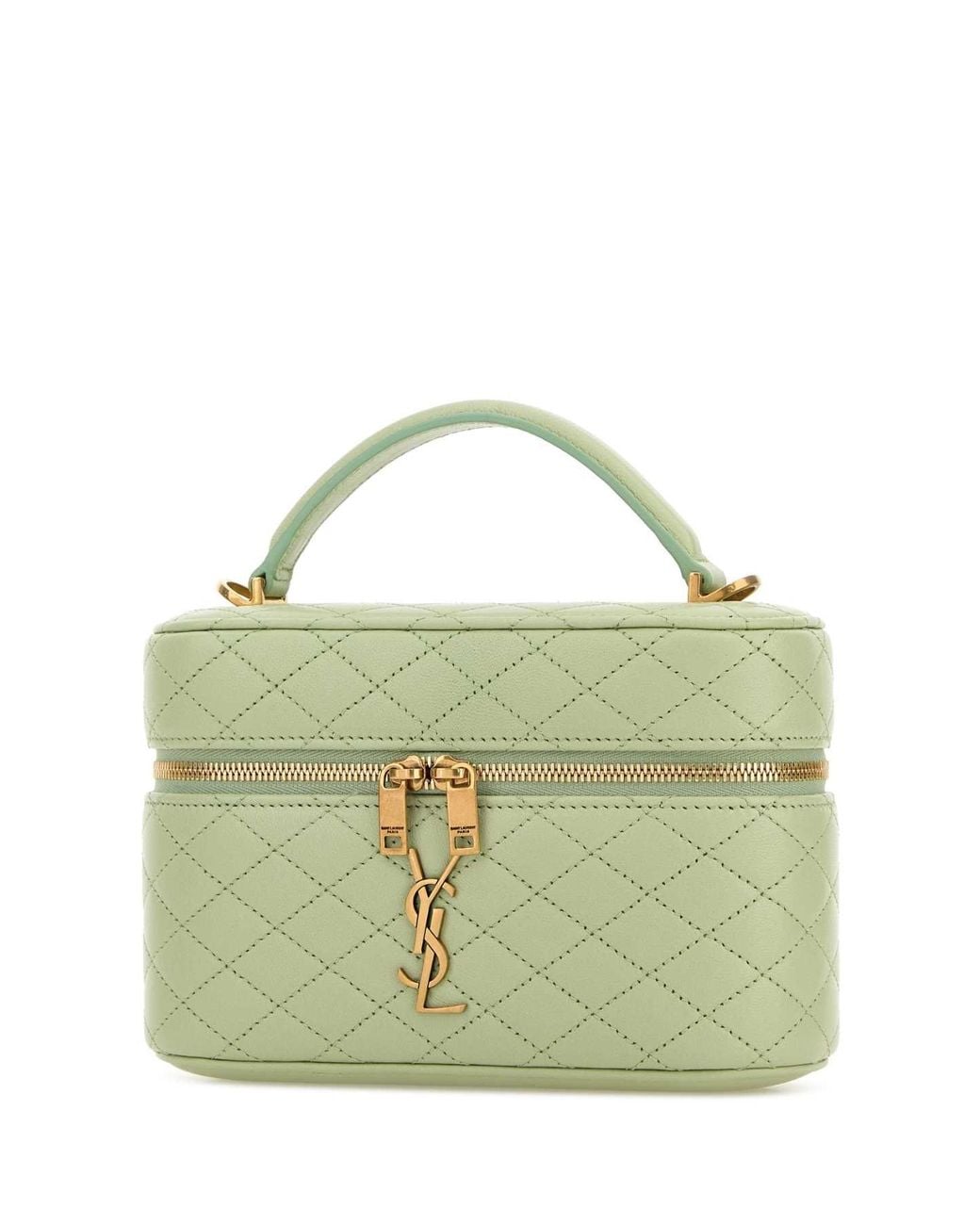 Saint Laurent Green Pastel Nappa Leather Vanity Gaby Handbag