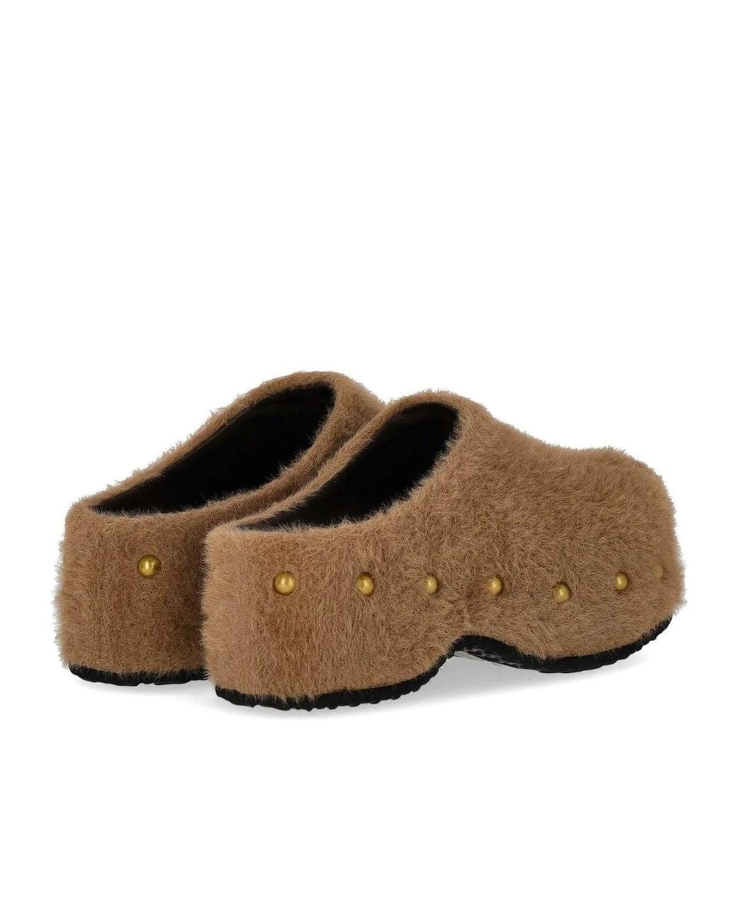 MISS OLIVIA Brown Carola Mohair Clog