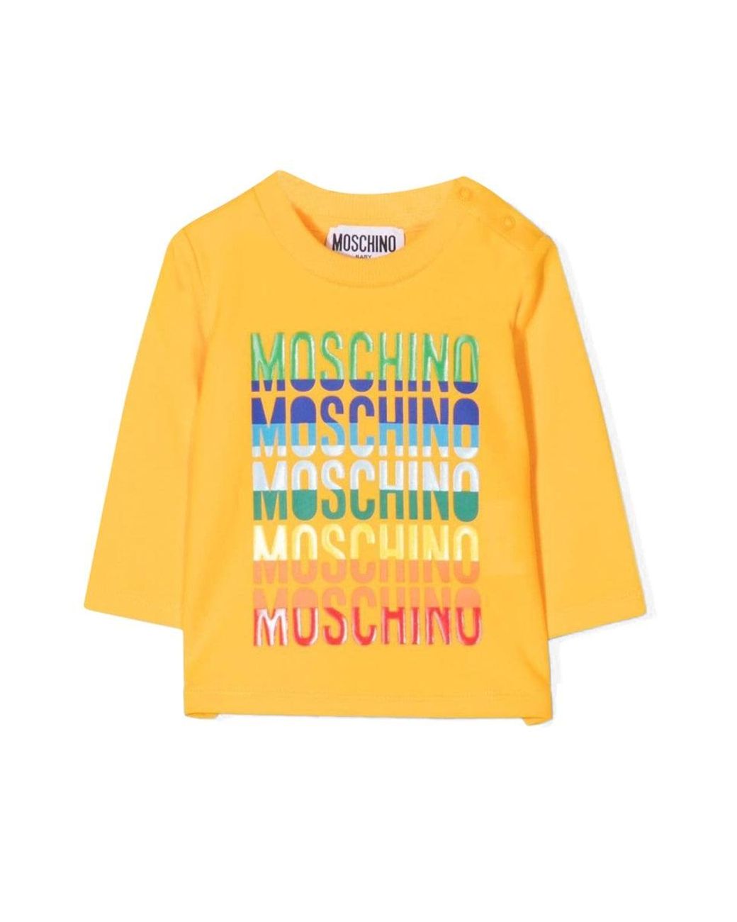 Moschino Yellow T-Shirt Con Logo