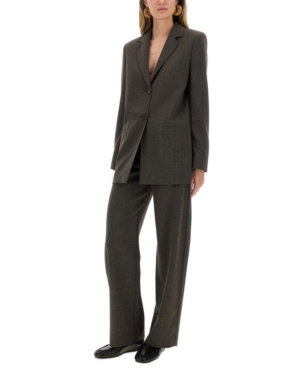 Moschino Gray Wool Blend Jacket