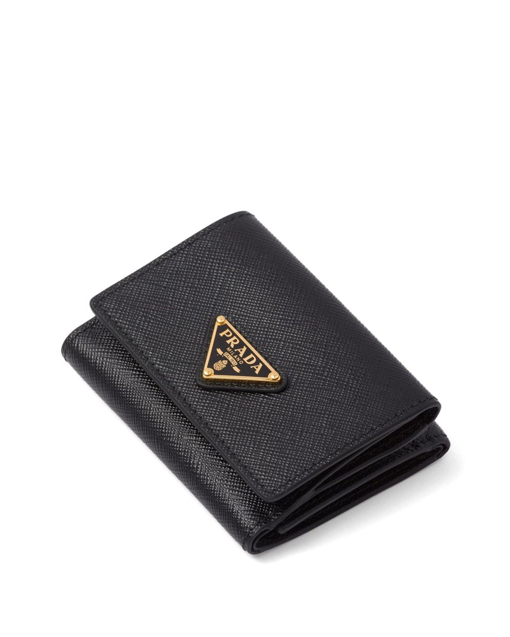 Prada Black Small Saffiano Wallet