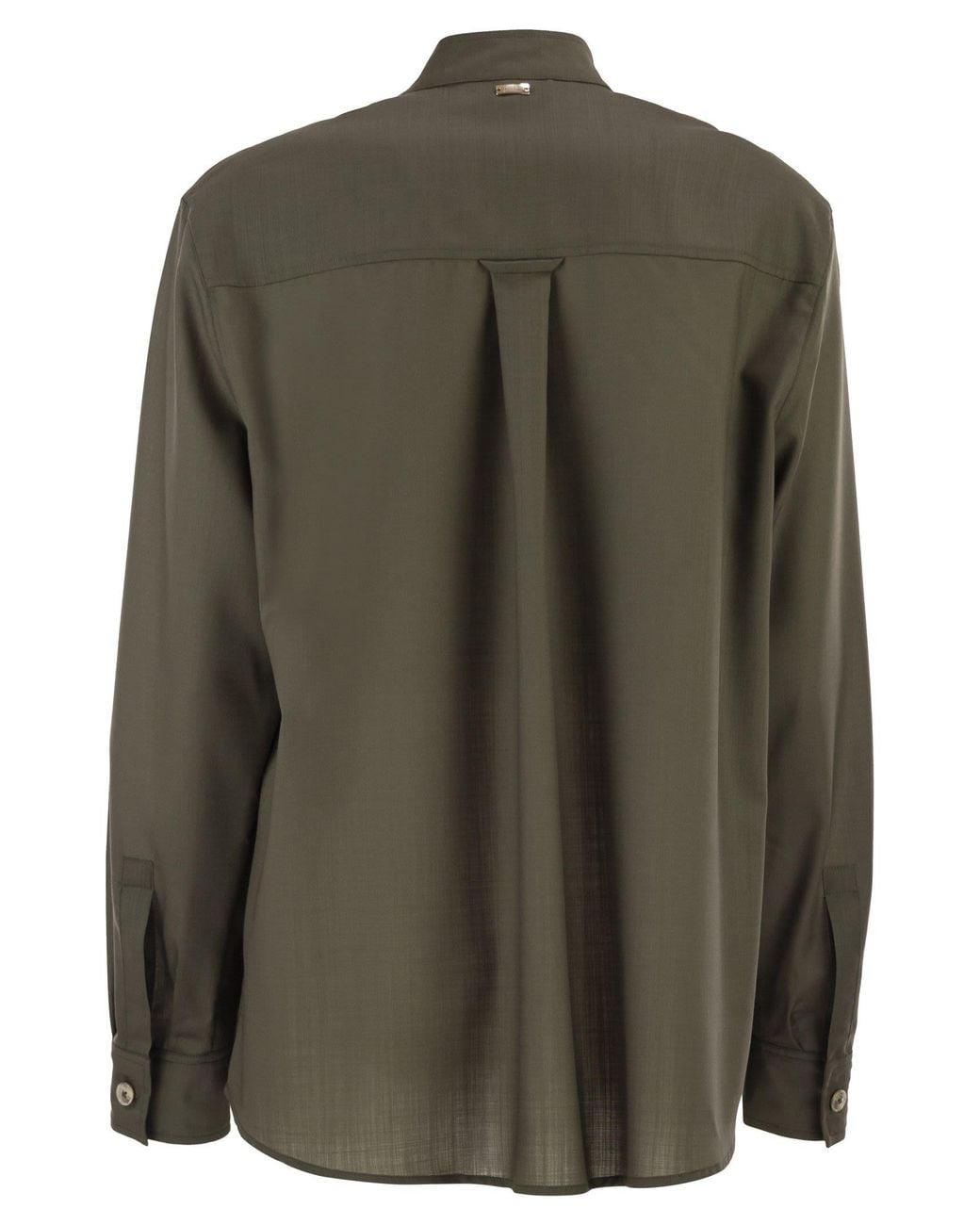 Herno Green Shirt With Chest Pockets