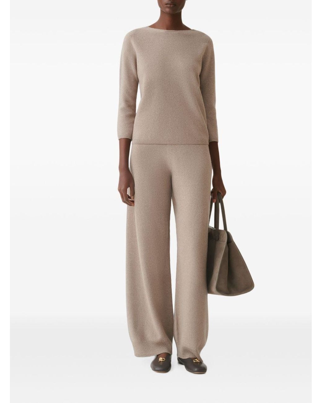 Fabiana Filippi White Wool Blend Trousers