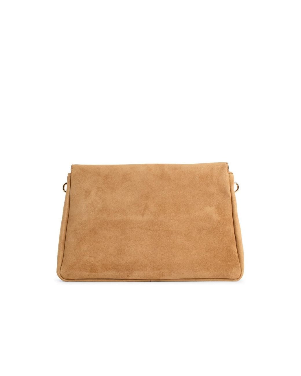 Tory Burch Natural Toffee 'Charlie' Medium Suede Shoulder Bag