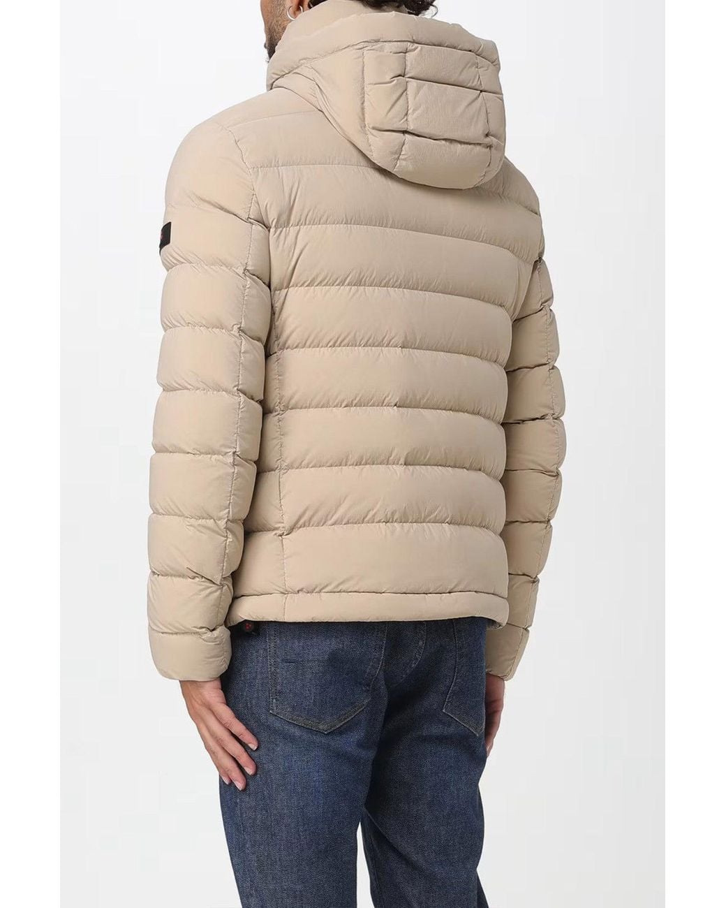 Peuterey Natural Nylon Quilted Down Jacket