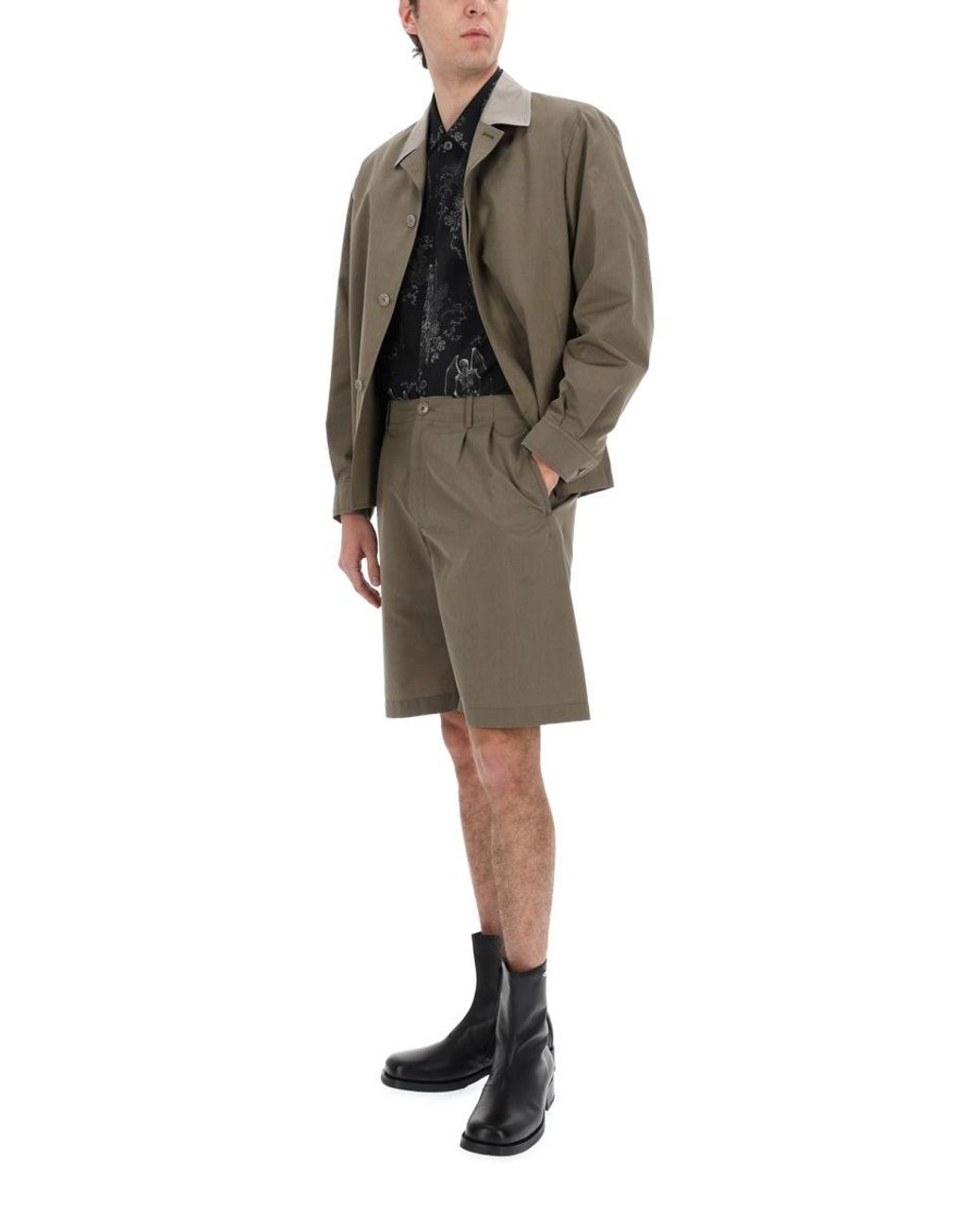 Our Legacy Natural Shorts Bridge Virgin Wool for men