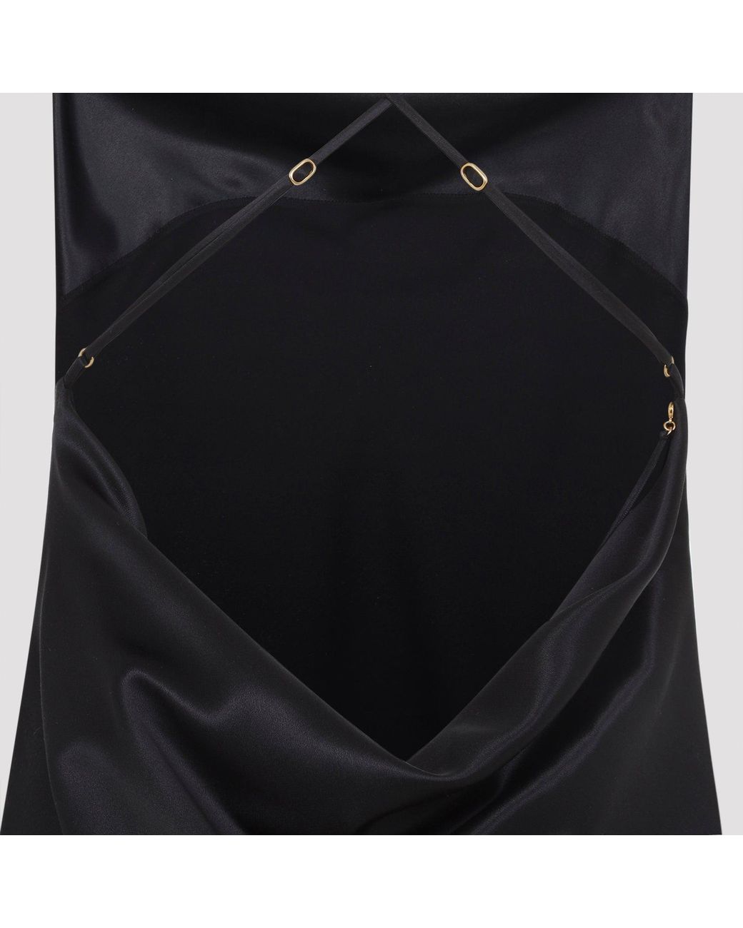 Saint Laurent Black Silk Mini Dress