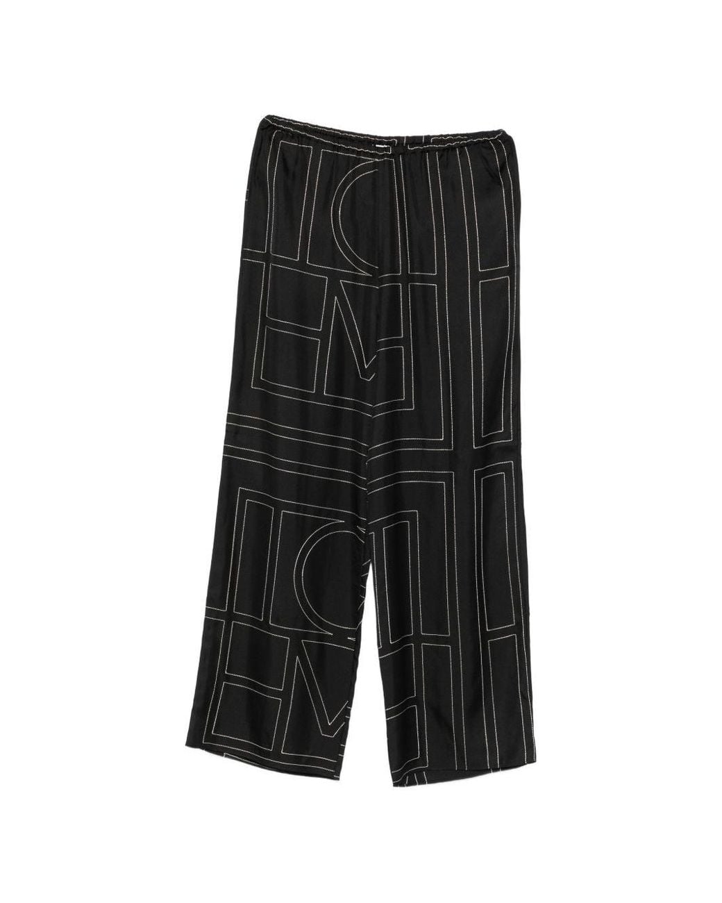 Totême Black Relaxed Fit Pajama