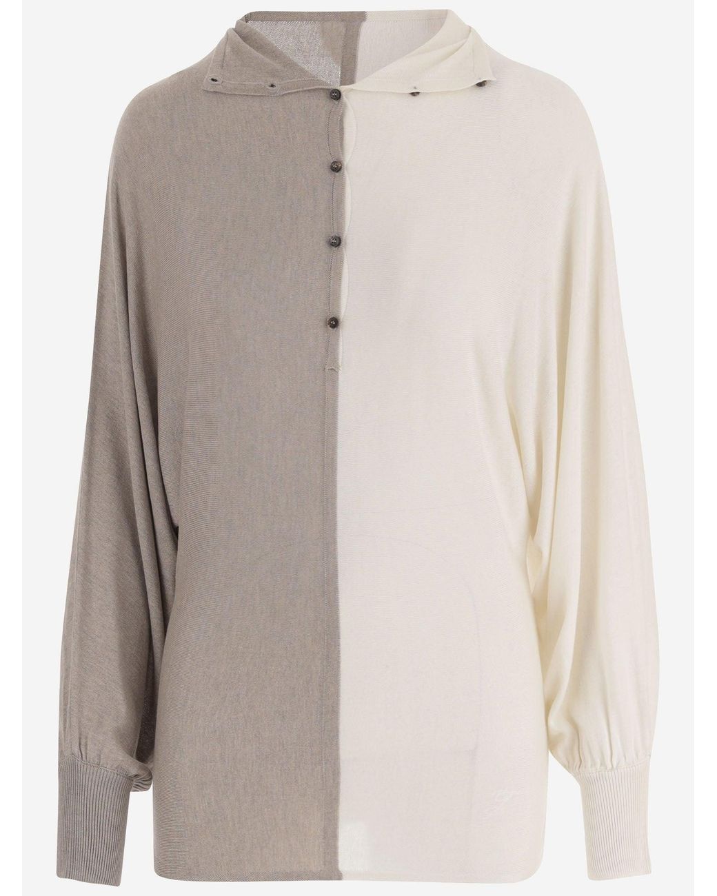 Jacquemus Natural Diamond Patterned Knitted Polo Shirt