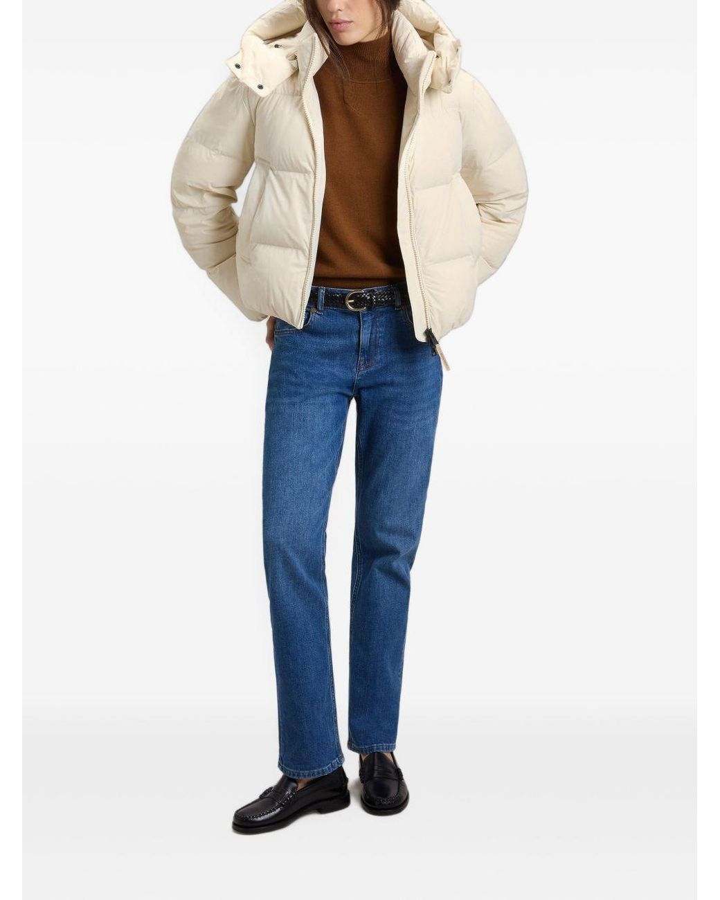 Woolrich Natural Madison Short Down Jacket