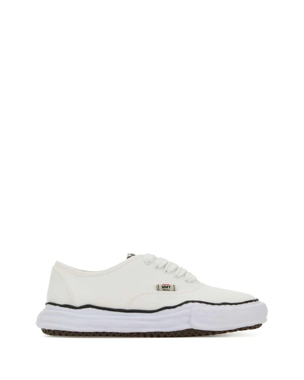 Maison Mihara Yasuhiro White Baker Original Sole Canvas Low-Top Sneaker