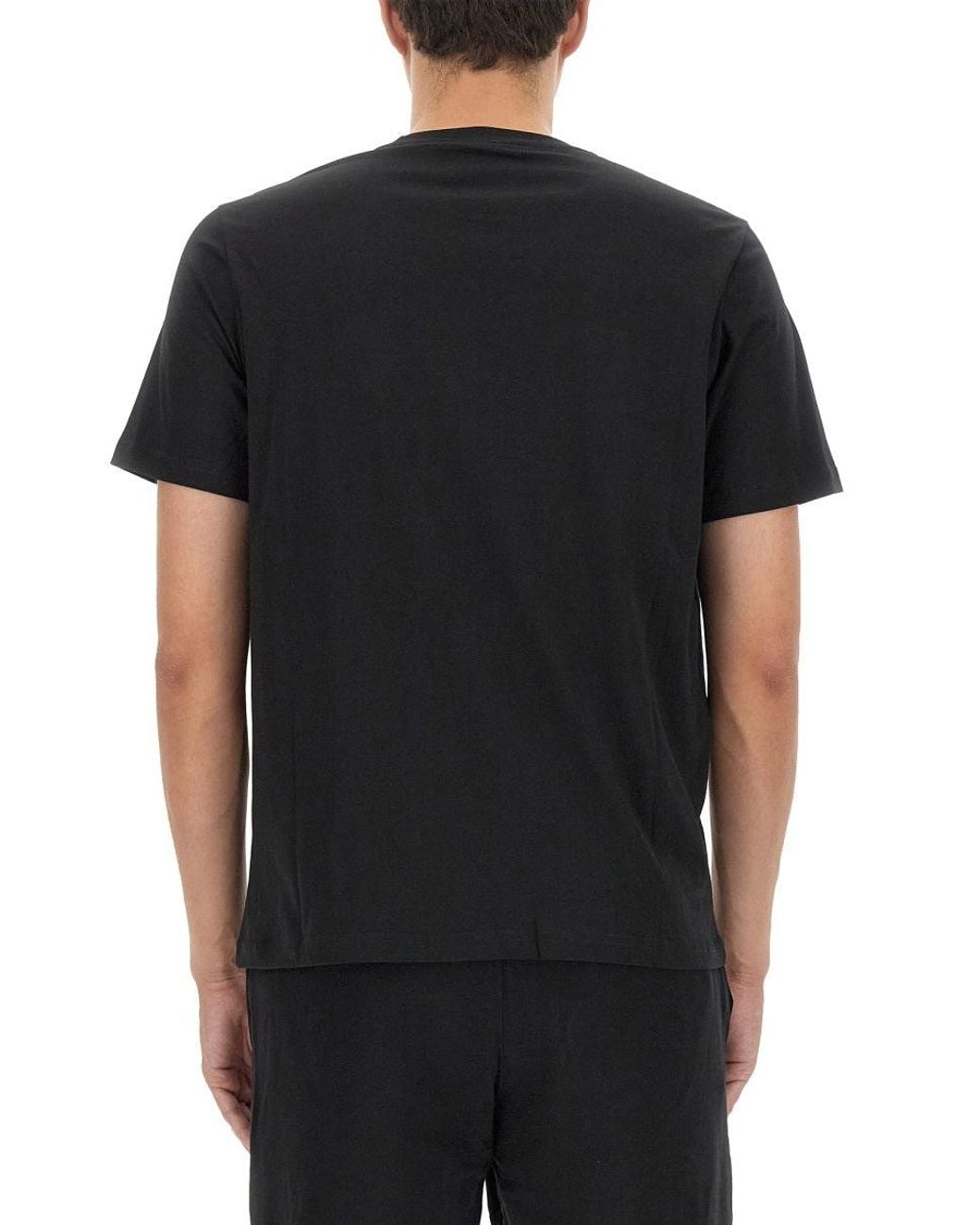 Paul Smith Black Zebra Logo Cotton T-Shirt for men
