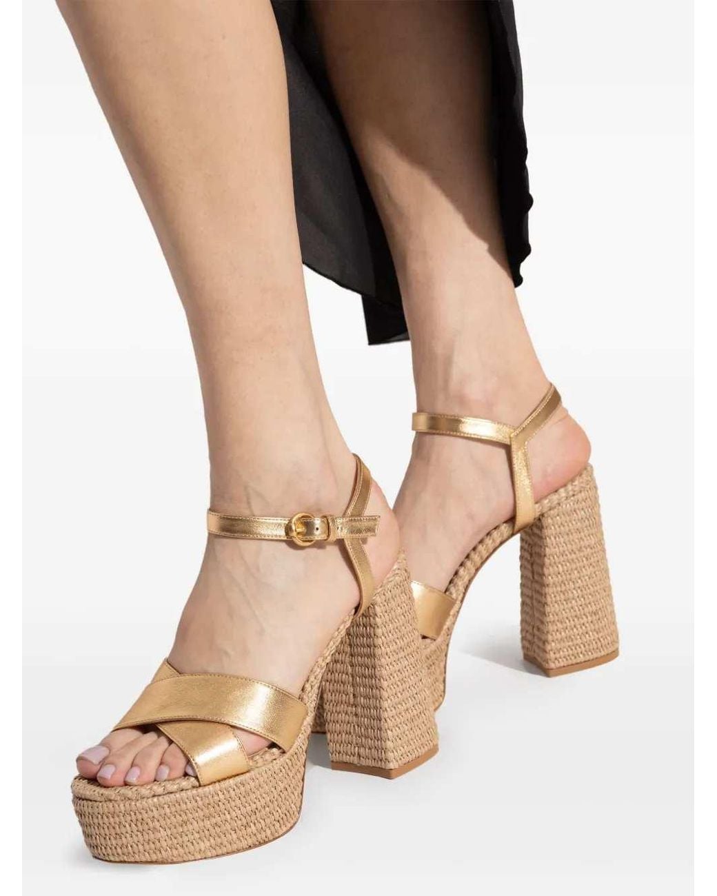 Gianvito Rossi Metallic Bebe 12Mm Sandals