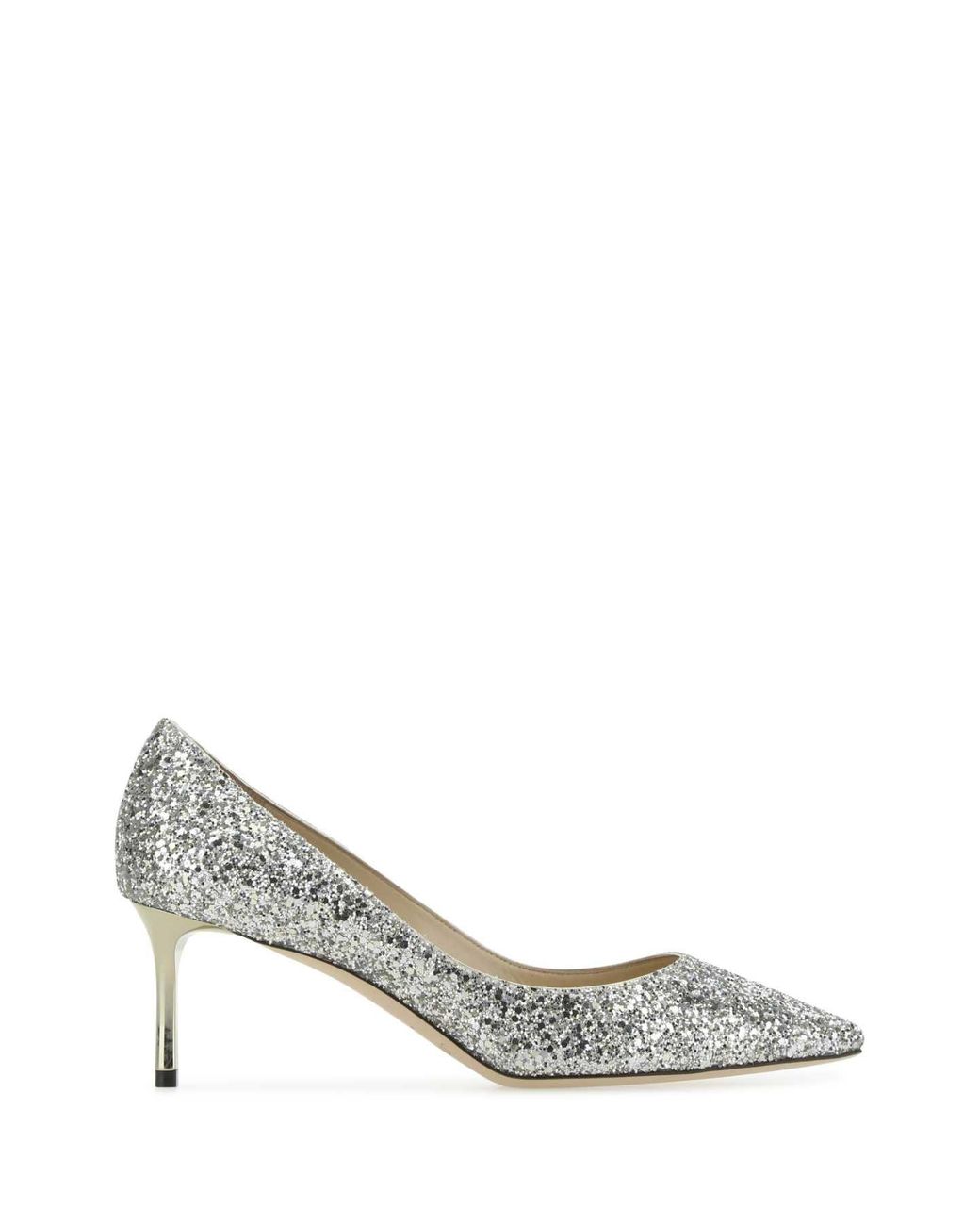Jimmy Choo Metallic Embellished Romy 60 Pumps