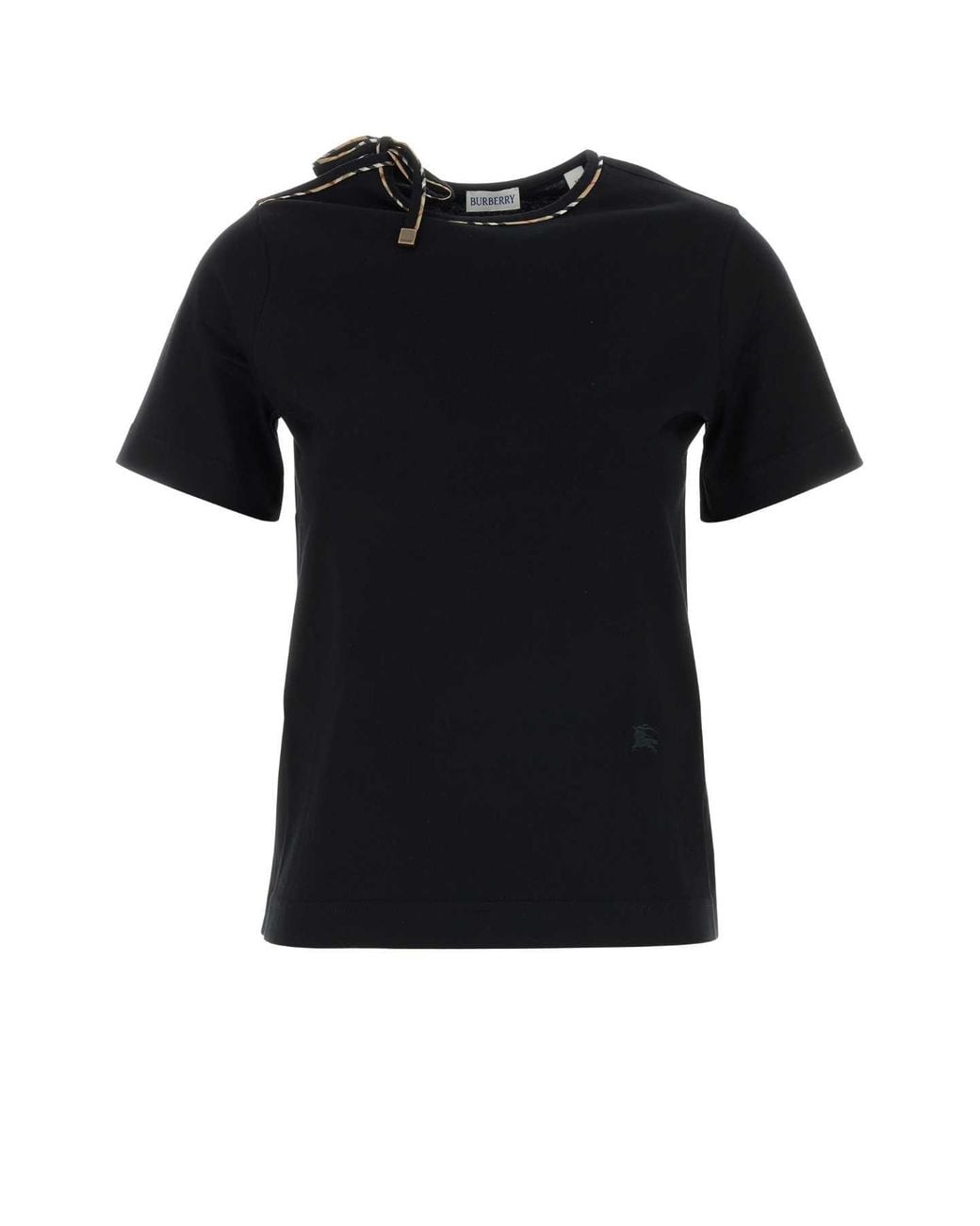 Burberry Black Cotton T-Shirt