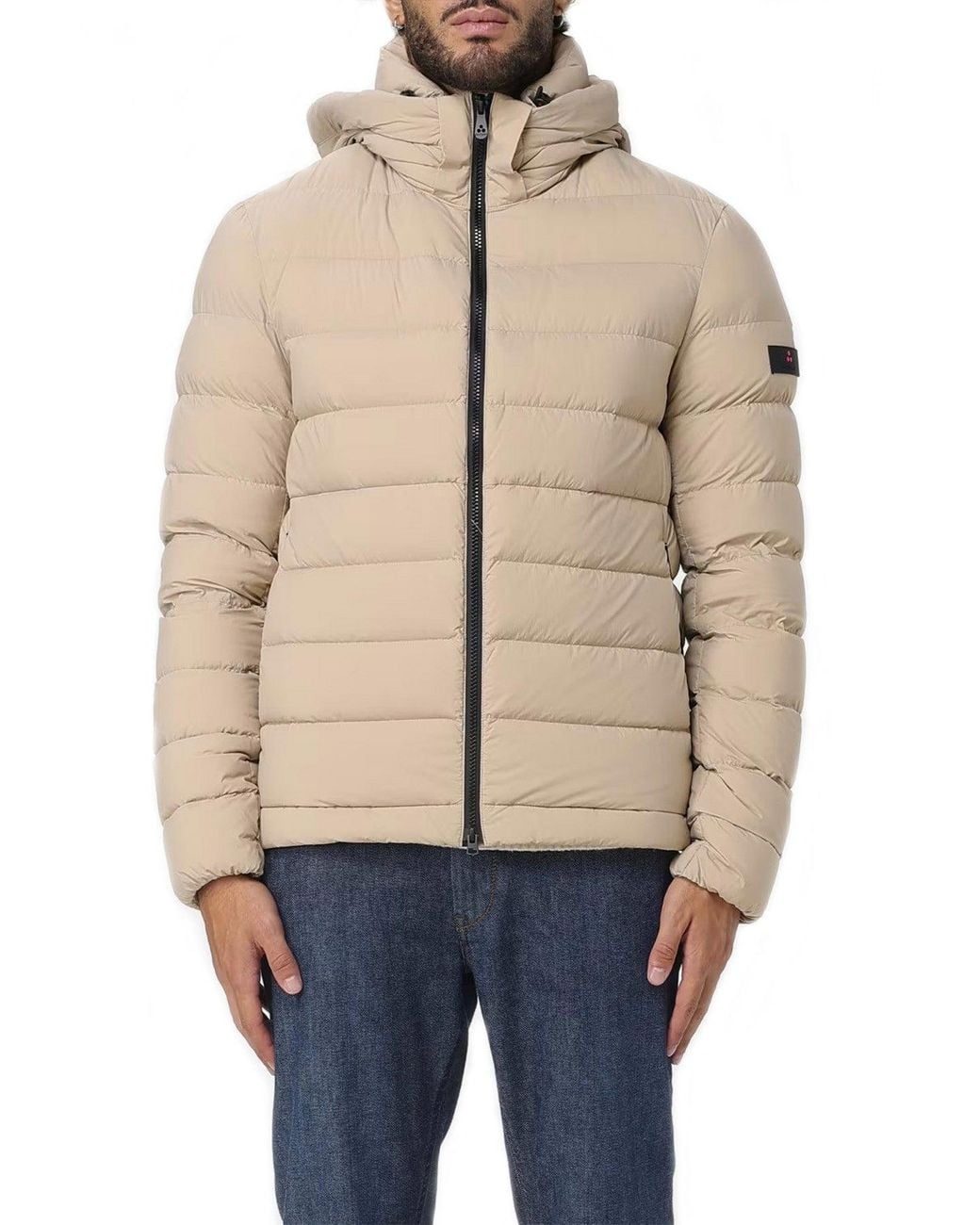 Peuterey Natural Nylon Quilted Down Jacket