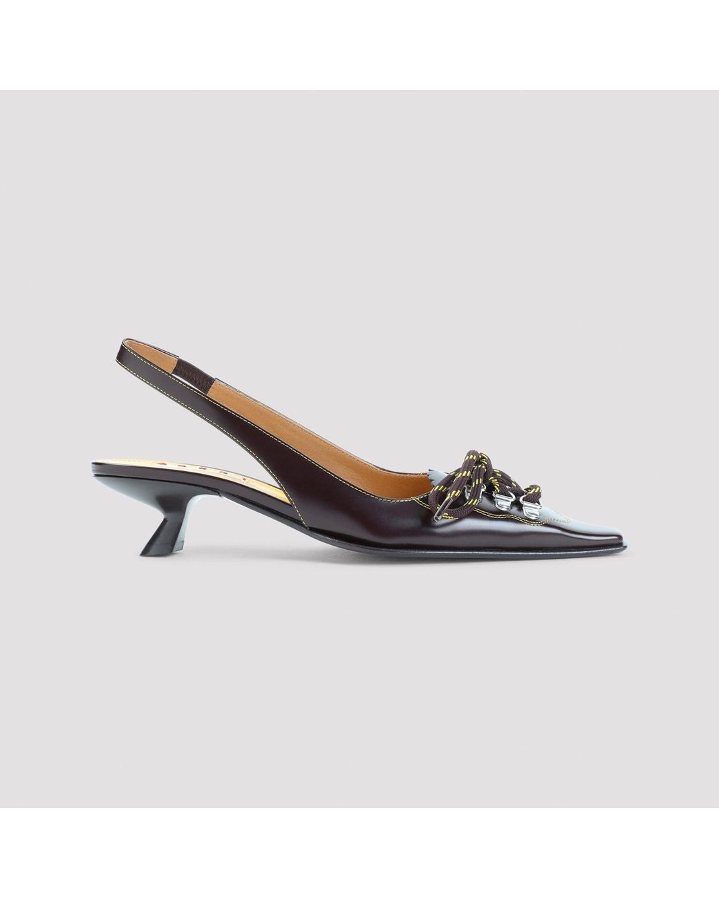 Marni Brown Pump Shoes