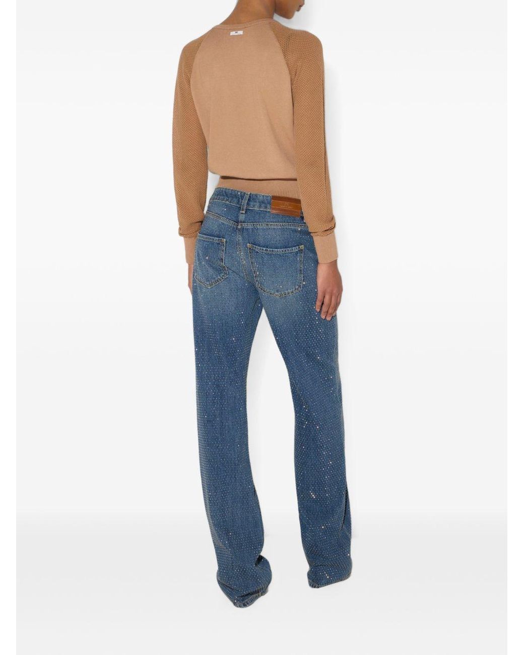 Elisabetta Franchi Blue Denim Cotton Jeans