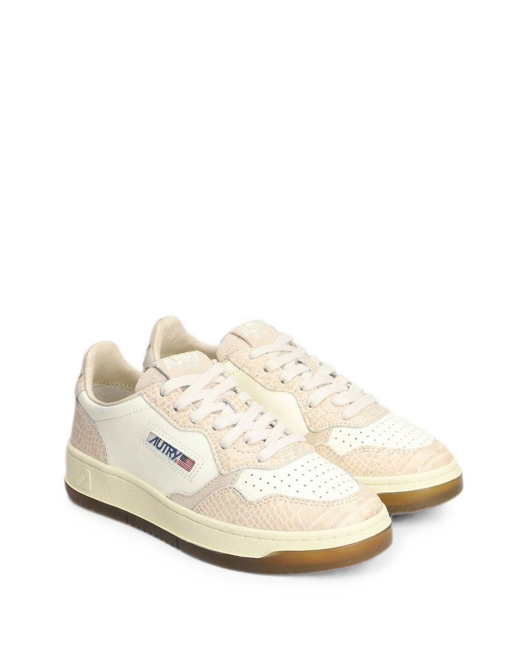 Autry White Medialist Low Sneakers
