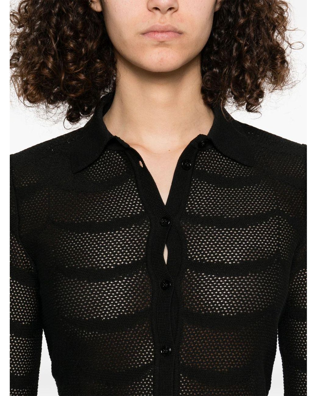 Tom Ford Black Cotton And Silk Shirt