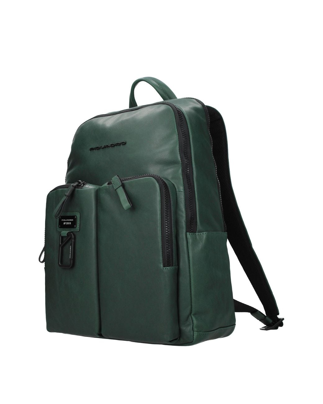 Piquadro Green Zaini E Marsupi Uomo Pelle Verde/Verde Bottiglia