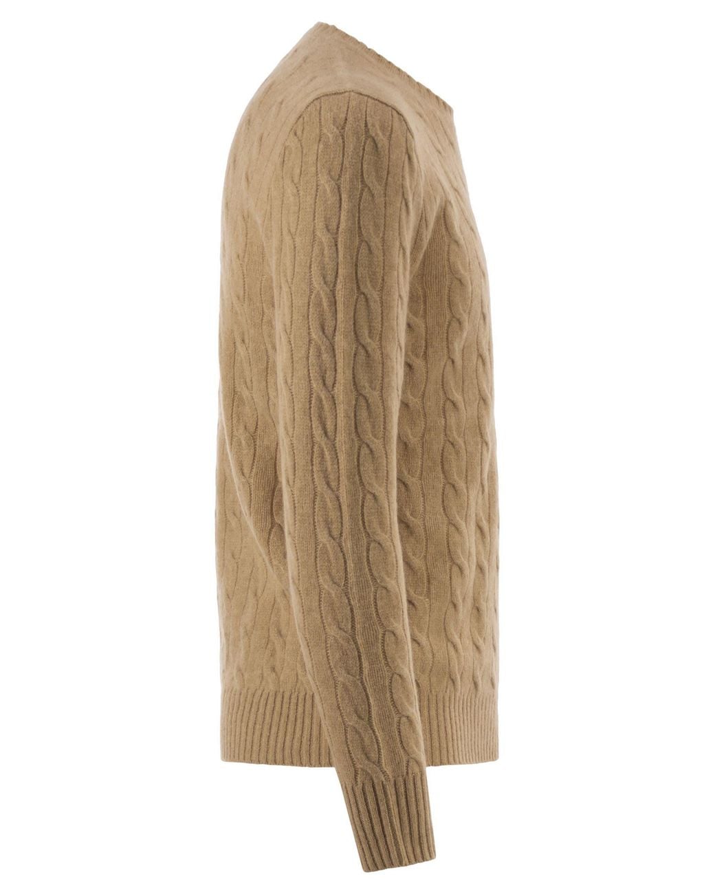 Polo Ralph Lauren Natural Wool And Cashmere Cable-Knit Sweater for men