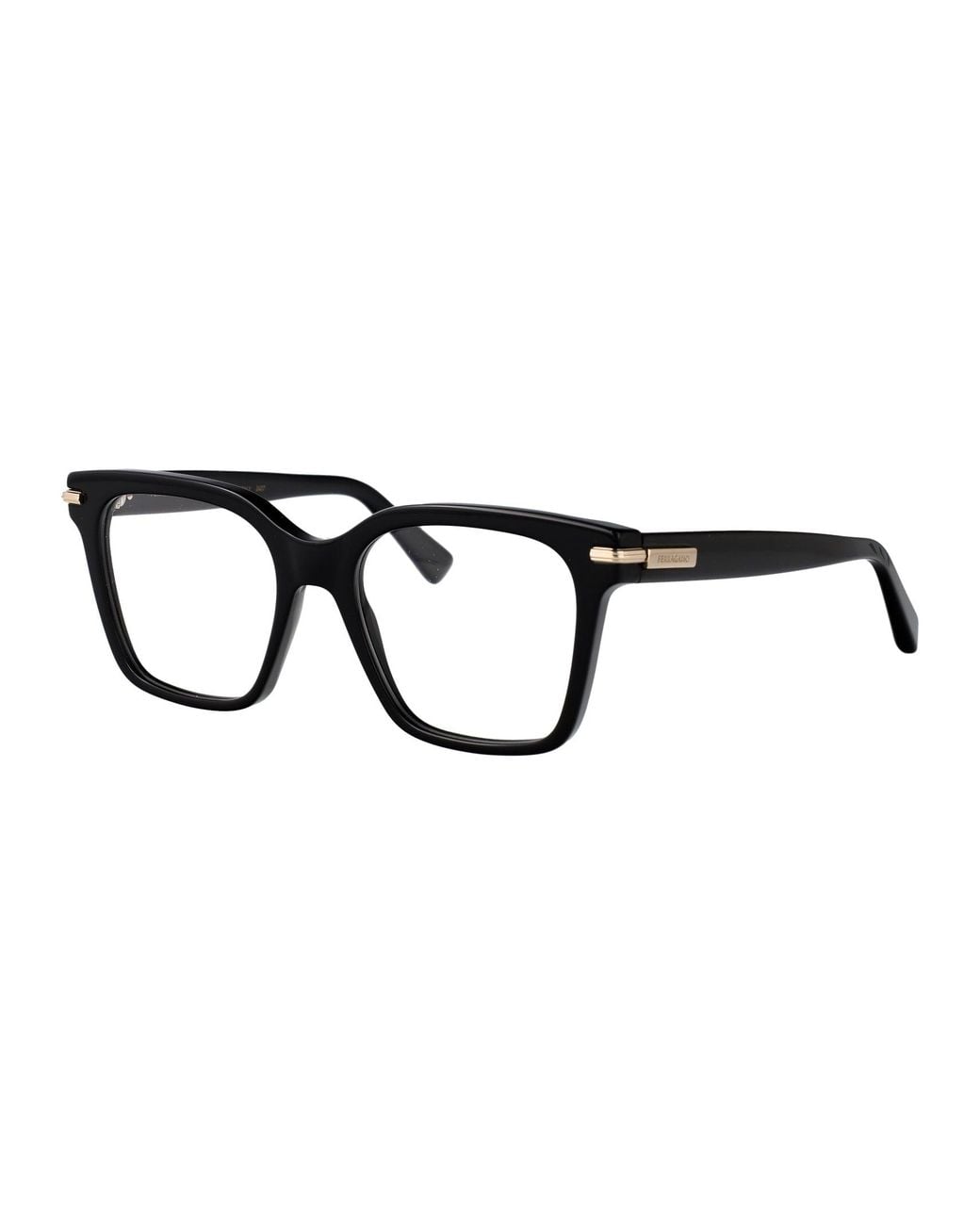 Ferragamo Black Acetate Glasses