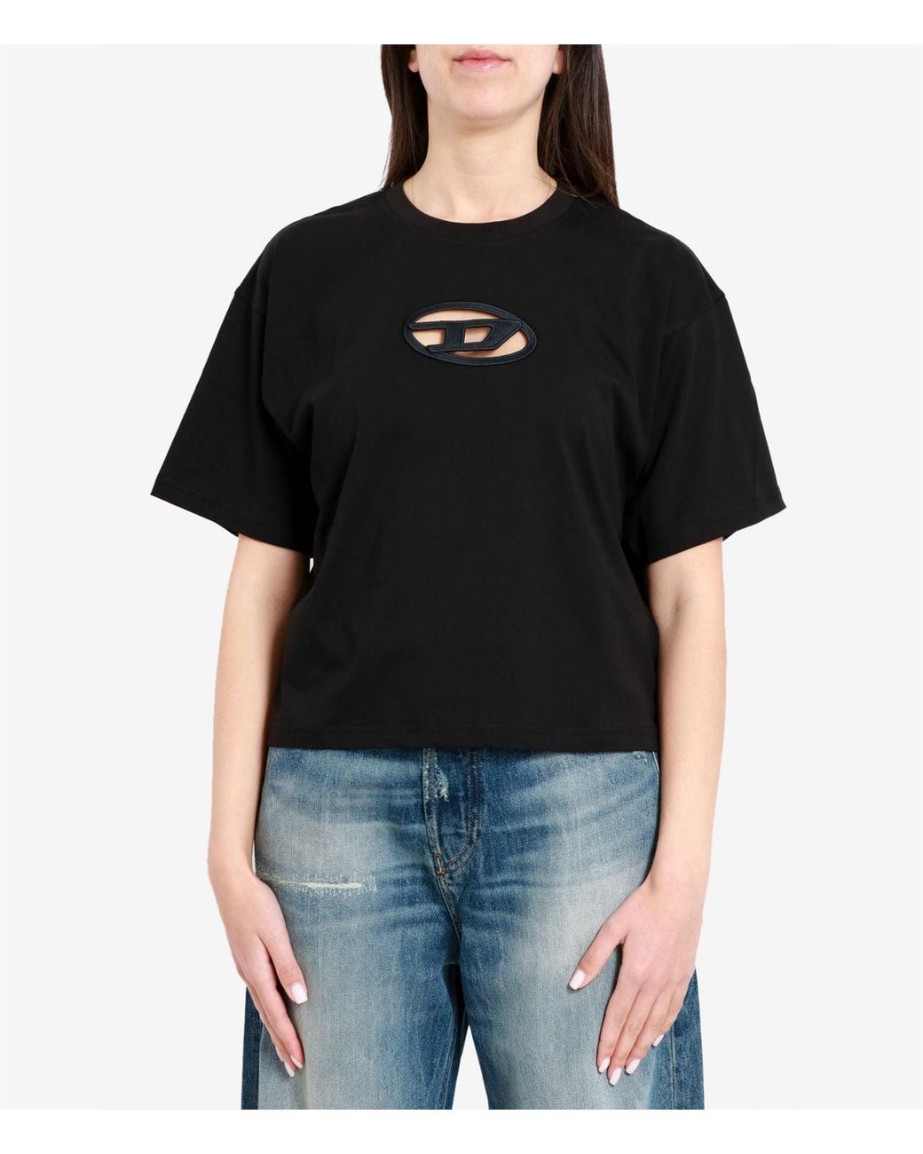 DIESEL Black T Shirts And Polos