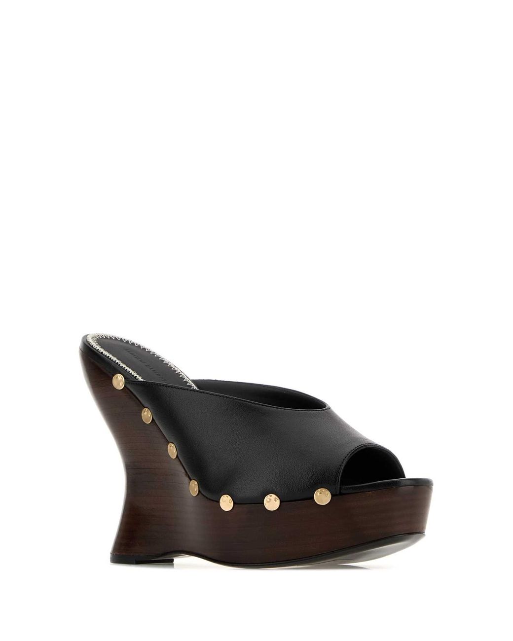 Magda Butrym Black Nappa Leather Wedges