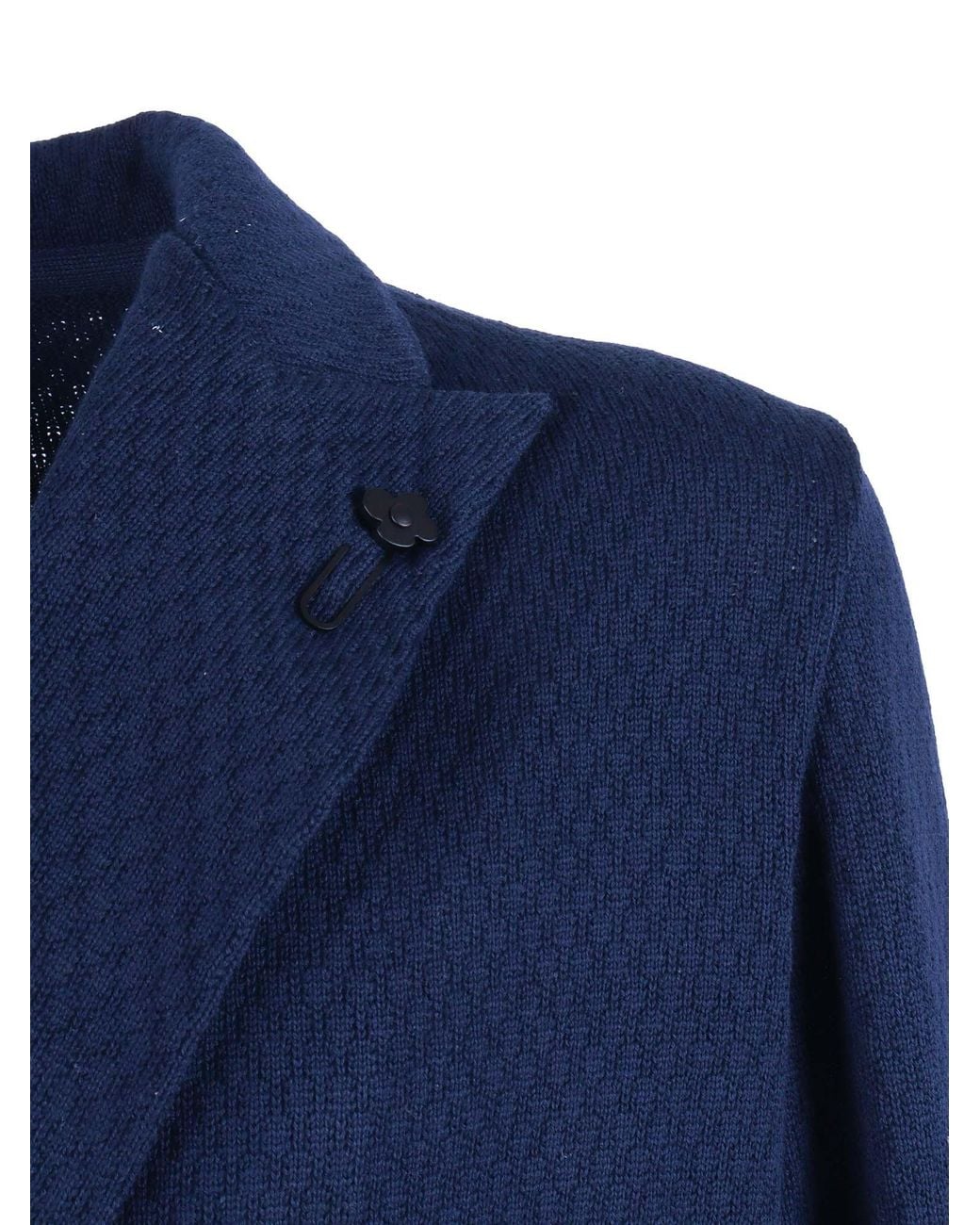 Lardini Blue Giacca Maglia Uomo