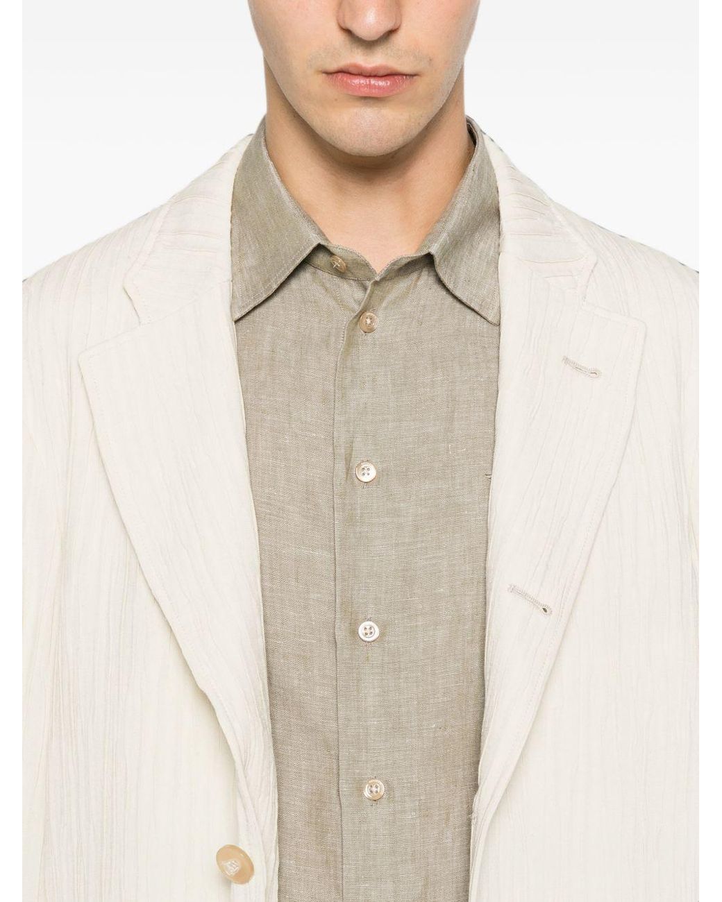 Emporio Armani White Cotton Shirt for men
