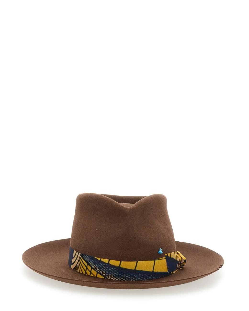SUPERDUPER FEAT LORENZOJOVA Brown Bougainvillea Hat for men