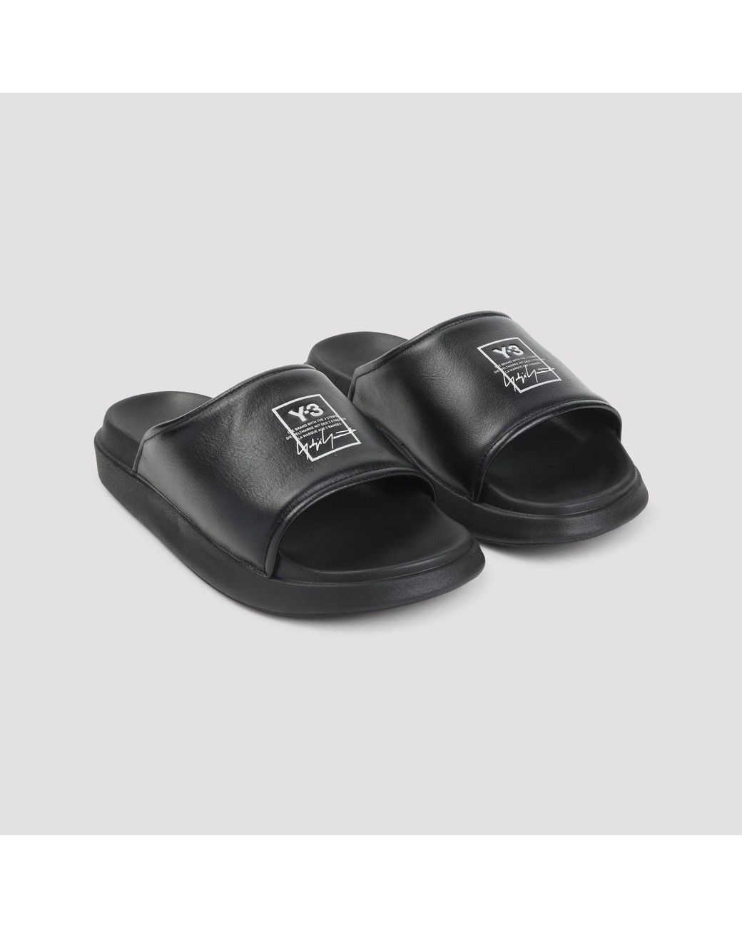 Y-3 Rubber Sandals in Black für Herren