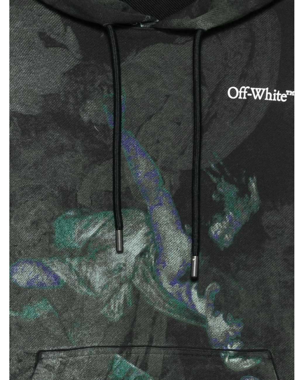 Off-White c/o Virgil Abloh Green Dark Painting Skate Hoodie