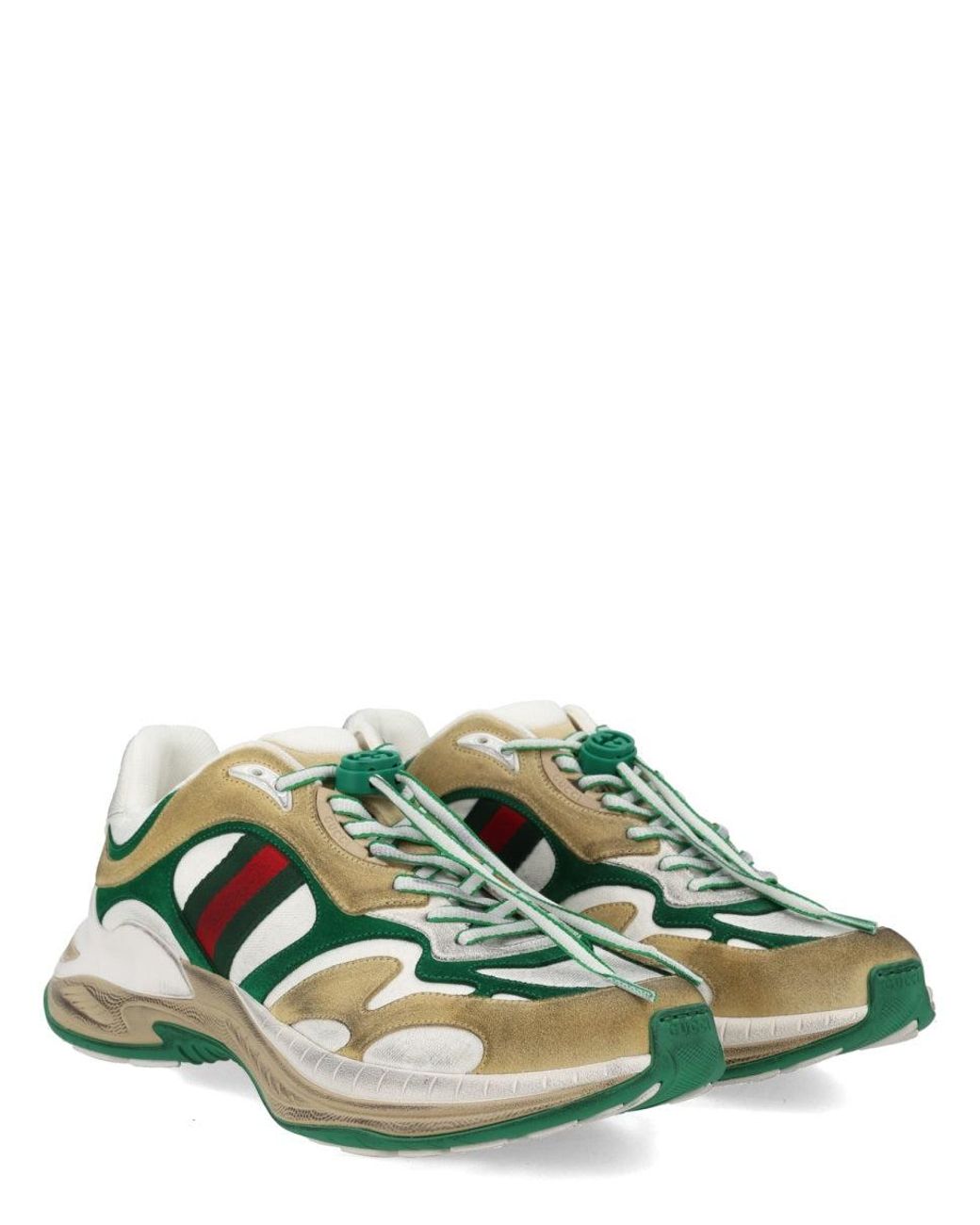Gucci Green Suede Sneaker for men