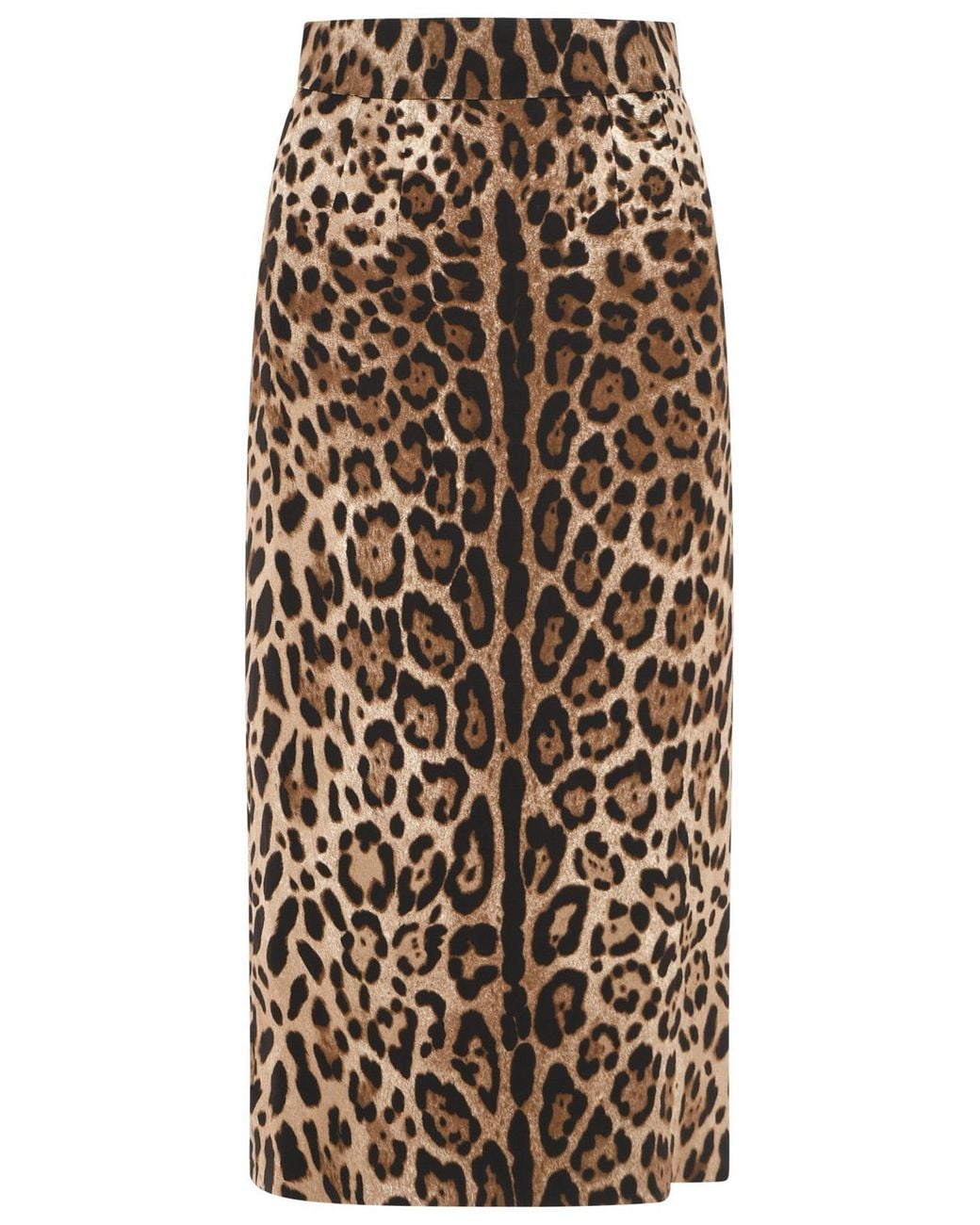 Dolce & Gabbana Natural Dolce & Gabbana Leopard Viscose Skirt