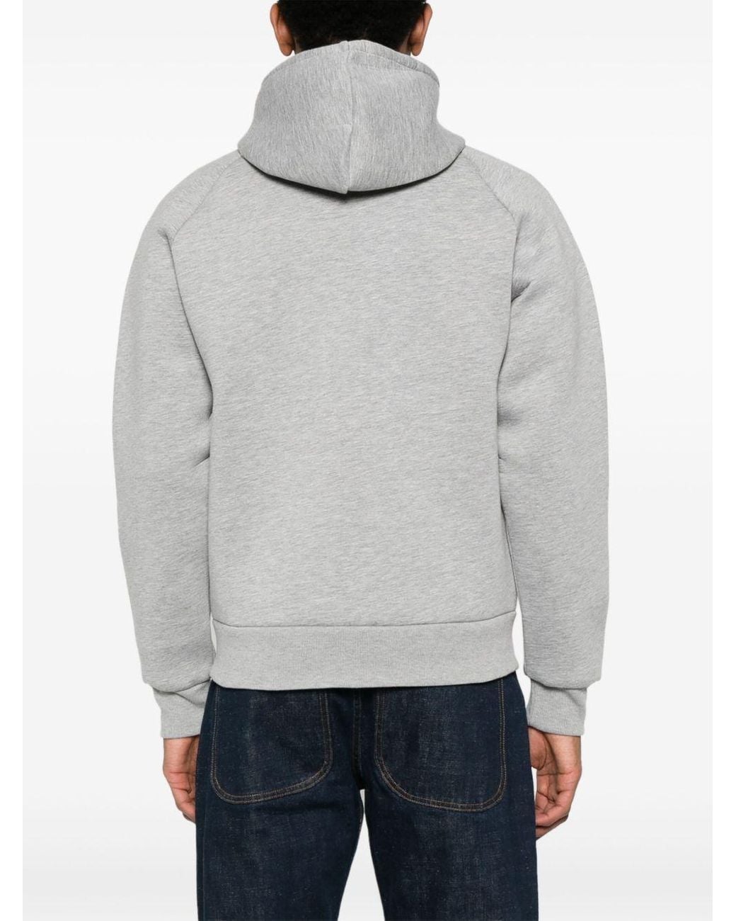 Carhartt Gray Cotton Blend Hoodie for men