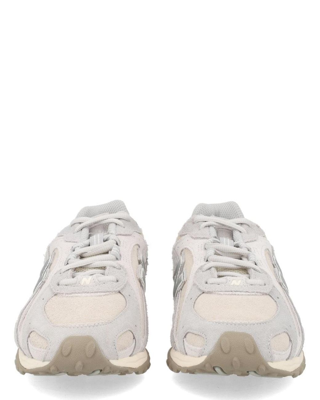 New Balance White Suede Sneaker