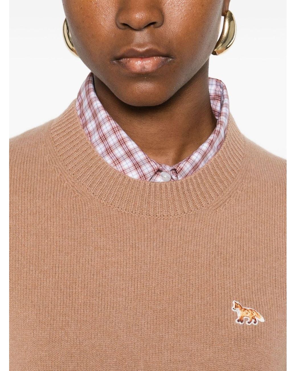 Maison Kitsuné Pink Baby Fox Wool Jumper