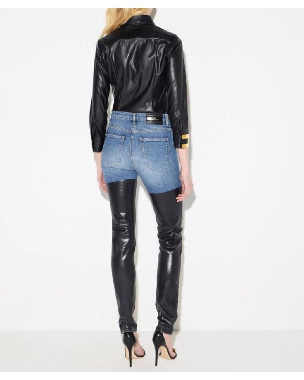 Elisabetta Franchi Black Shirt With Jewel Logo