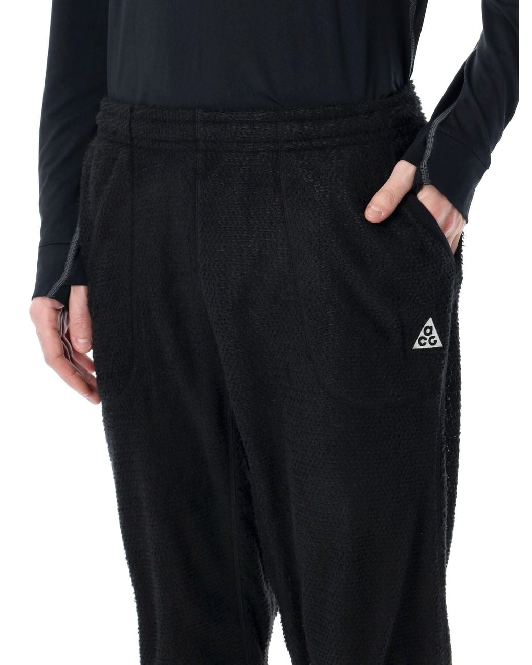 Nike Black Acg Wolf Lichen Fleece Jogger for men