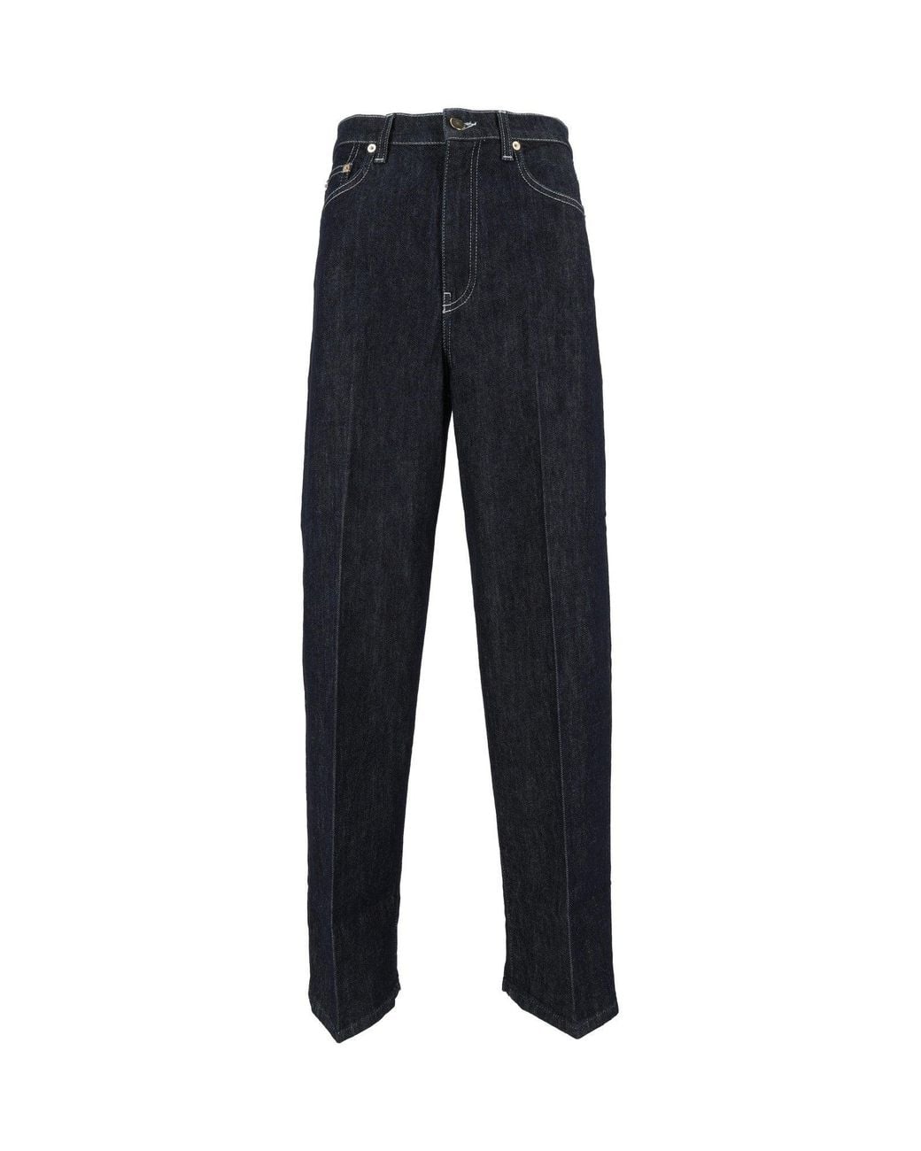 Fabiana Filippi Blue Softened Barrel-Fit Jeans