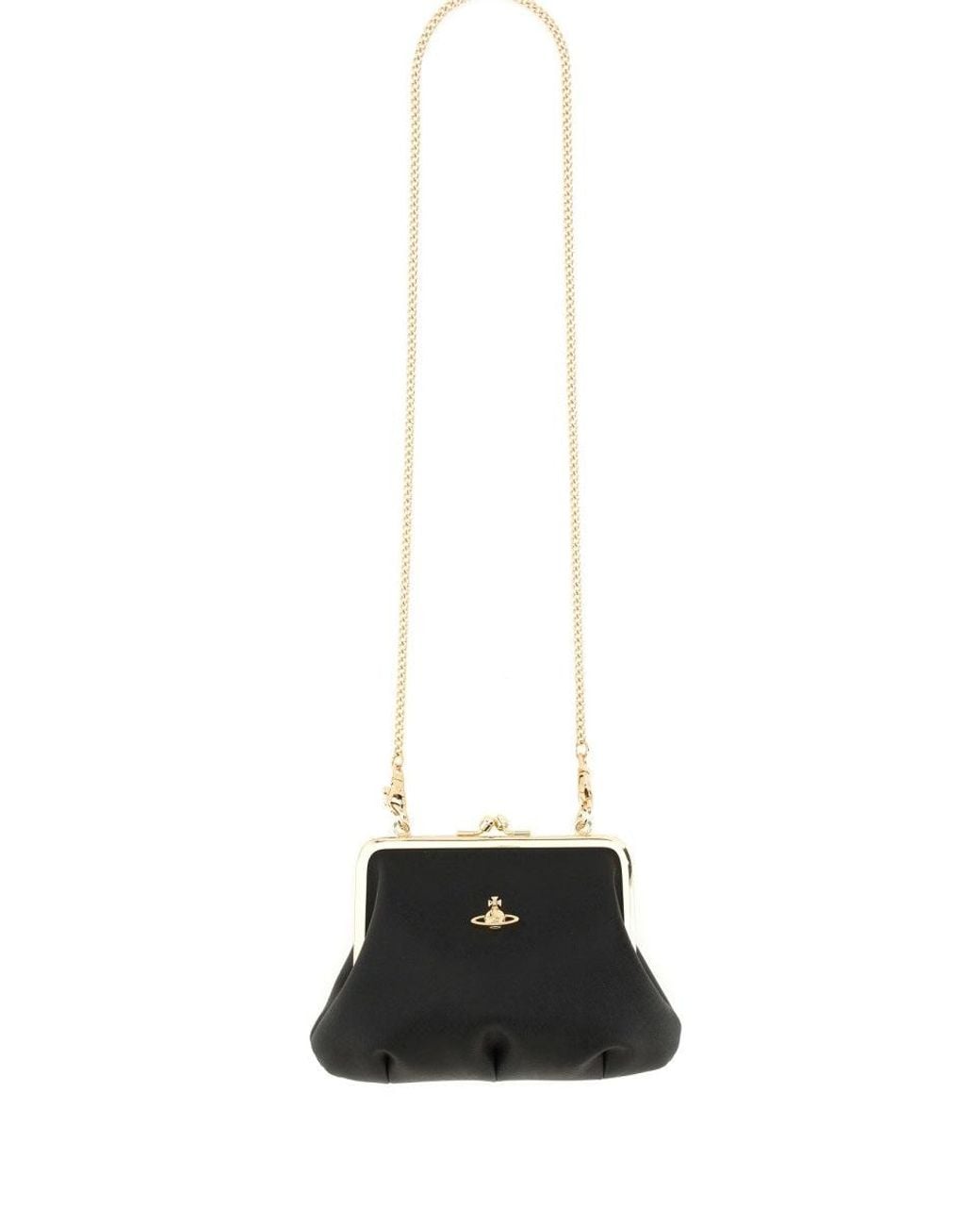 Vivienne Westwood Black Borsa "Granny Frame"