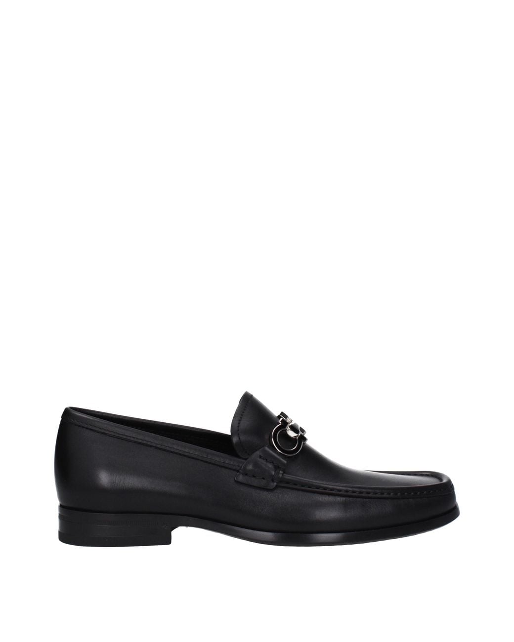 Ferragamo Black Chris Moccasins Leather