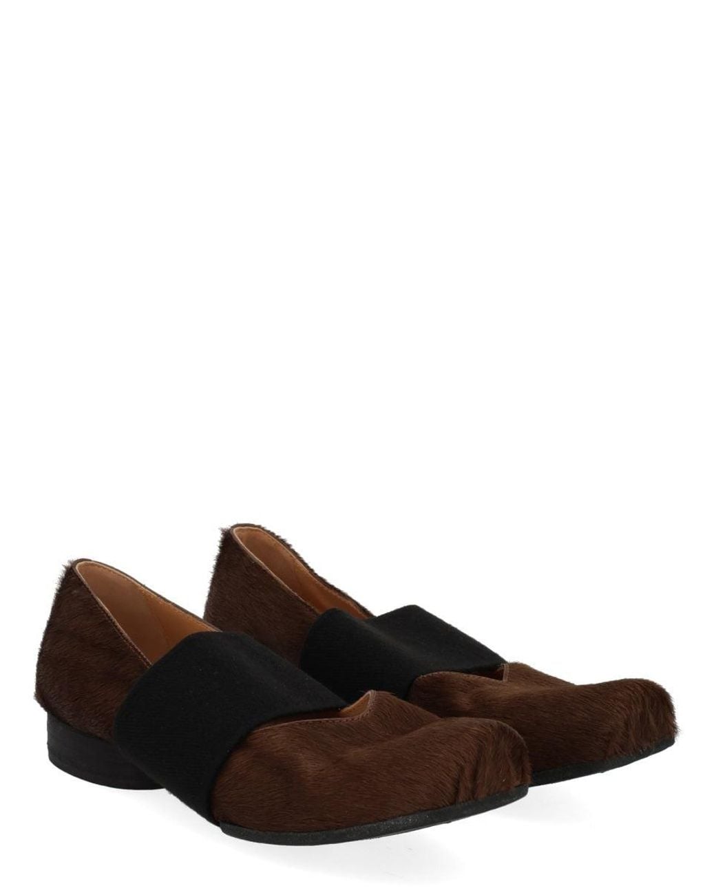 Uma Wang Brown Square Toe Ballerina
