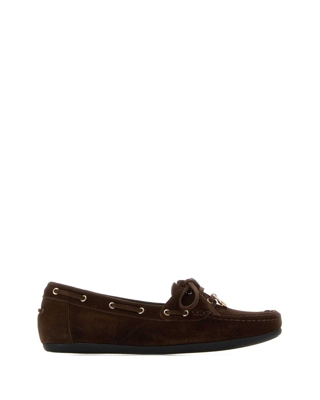 Ferragamo Brown Suede Loafers