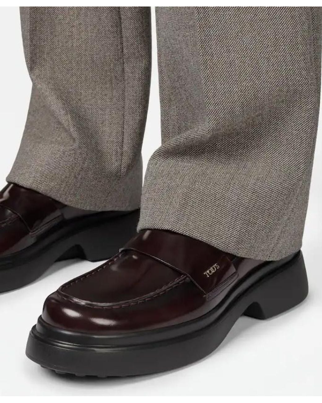 Tod's Black Leder-Loafer