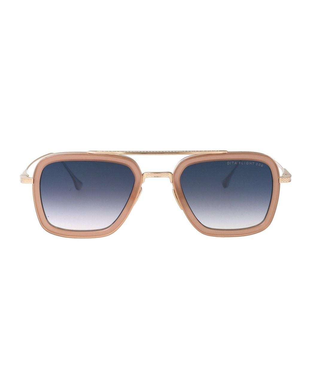 Dita Eyewear Blue Aviator Sunglasses 7806 U Gld Pnk Gld Pnk