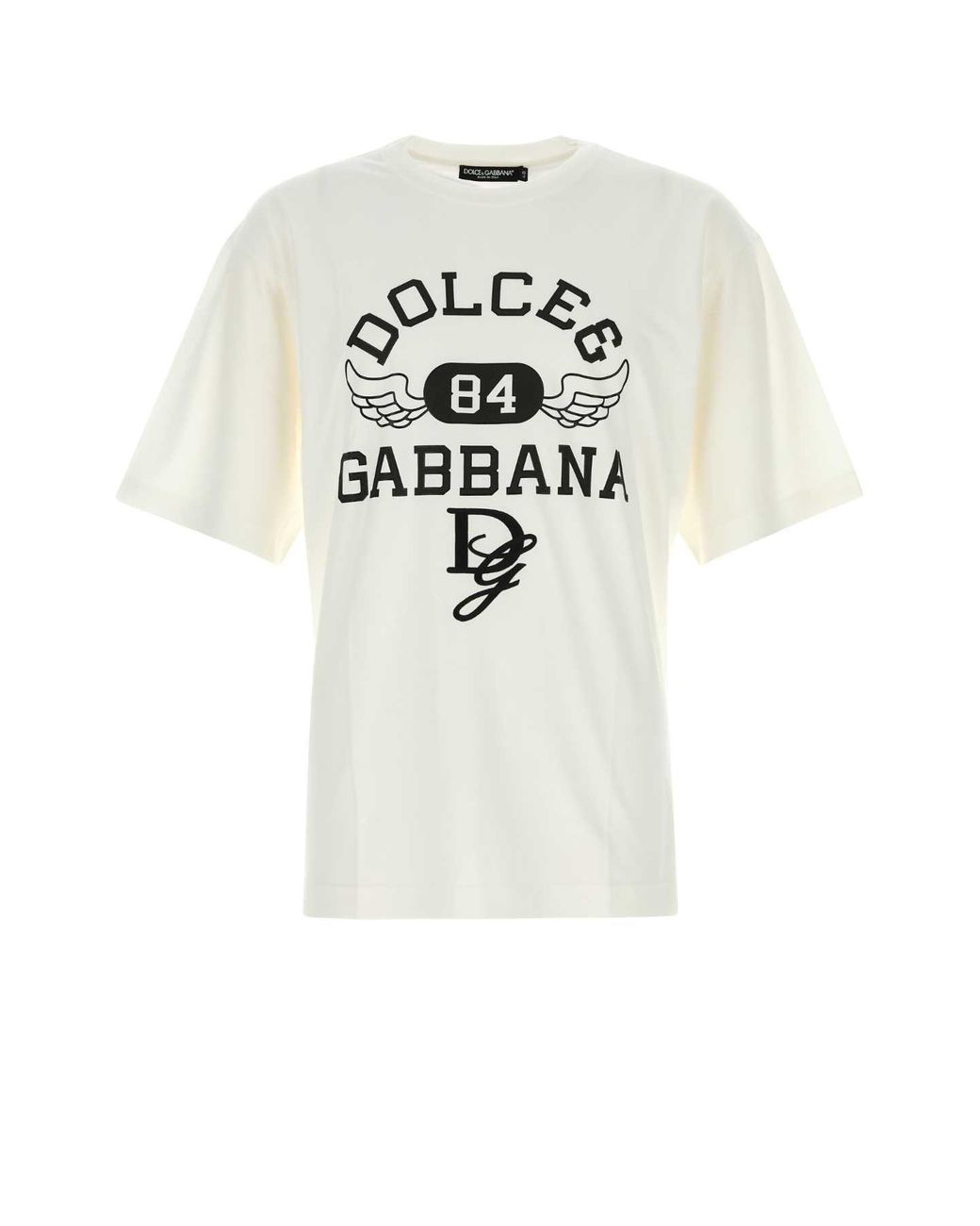 Dolce & Gabbana White Cotton T-Shirt for men